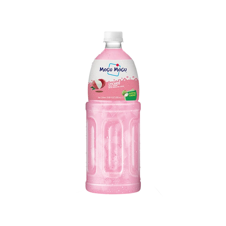 Mogu Mogu Lychee Fruit Drink With Nata De Coco
