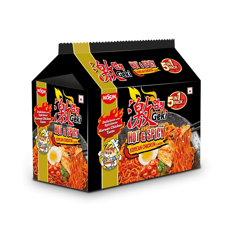 Nissin Geki Hot & Spicy Korean Chicken Flavoured Instant Noodles