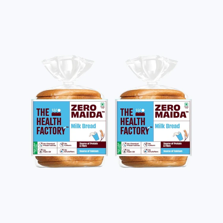 The Health Factory Zero Maida Milk Bread - Pack of 2