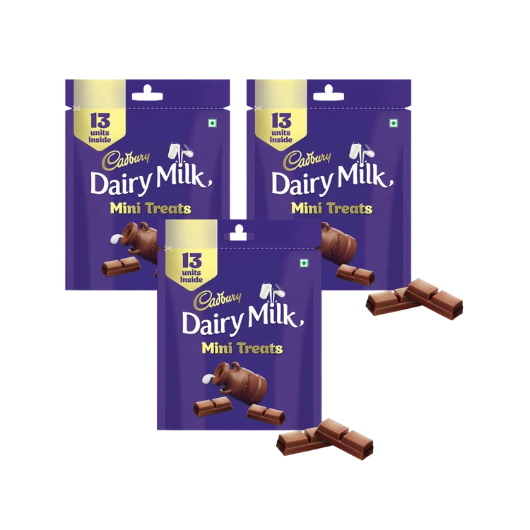 Cadbury Dairy Milk Mini Treats Small Chocolate Pack - Pack of 3