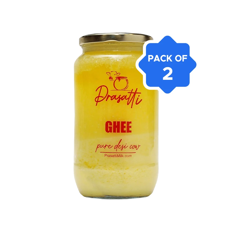 Prasatti Pure Desi Cow Ghee - Pack of 2 (Hasuvina Tuppa)