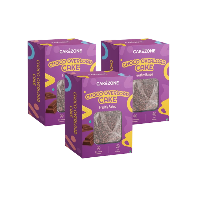 CakeZone Chocolate Overload Teacake - Pack of 3
