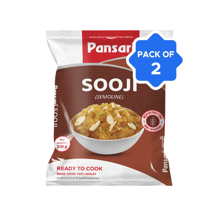 Pansari Sooji/Rava - Pack of 2 (Rave)