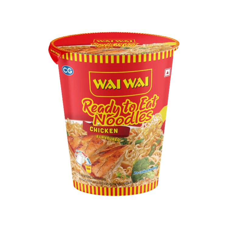 Wai Wai Ready To Eat Chicken Cup Noodles