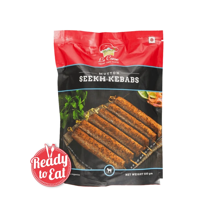 La Carne Mutton Mutton Seekh Kebab Frozen