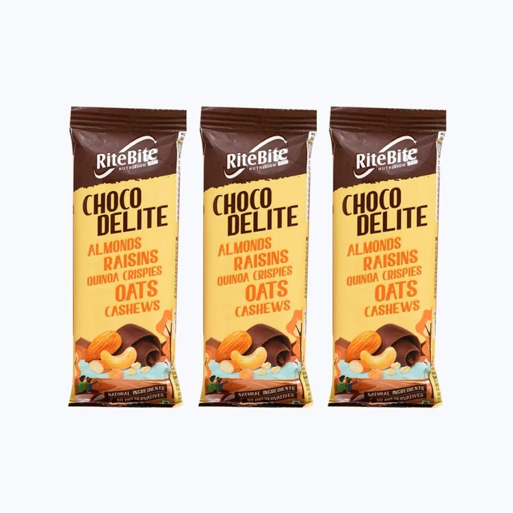 RiteBite Choco Delite 4g Protein Bar - Pack of 3