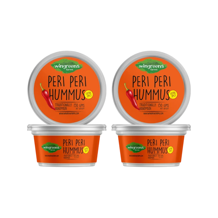 Wingreens Farms Peri Peri Hummus Dip - Pack of 2