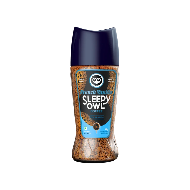 Sleepy Owl French Vanilla 100% Arabica Instant Flavoured Coffee