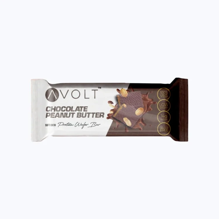 Avolt Chocolate Peanut Butter 14g Protein Wafer Bar