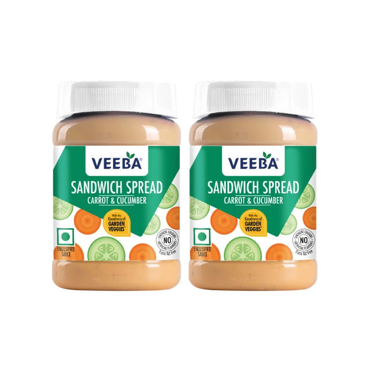 Veeba Carrot & Cucumber Sandwich Spread - Pack of 2
