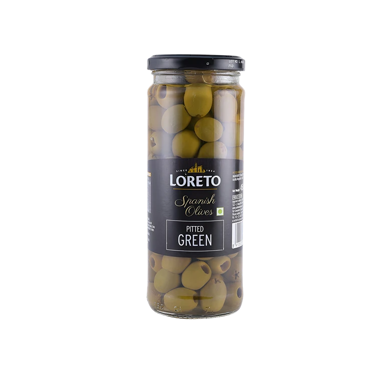 Loreto Green Pitted Olives