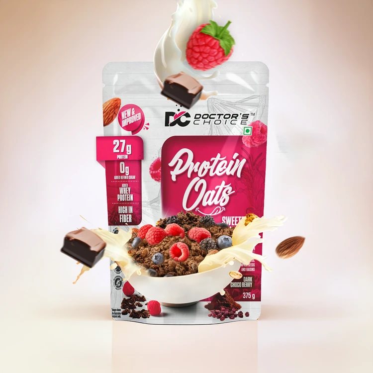 Doctor's Choice Dark Choco Berry High Protein Oats