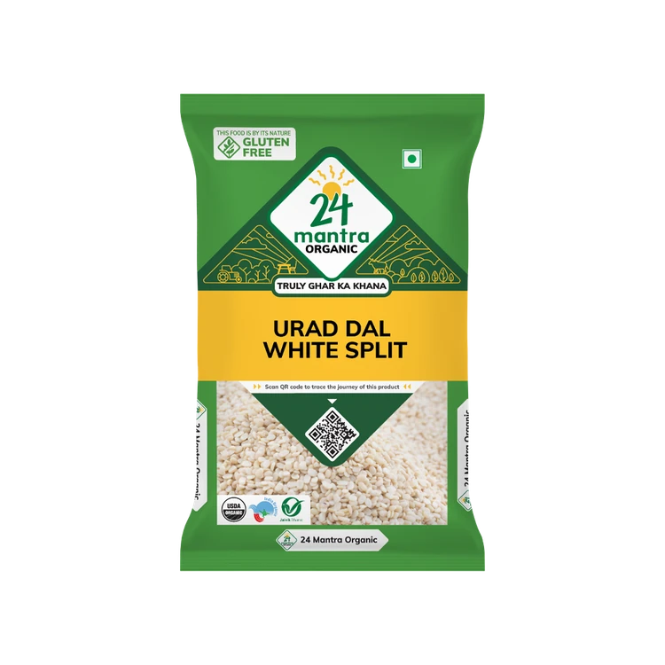 24 Mantra Organic Urad Dal (Dhuli) Split