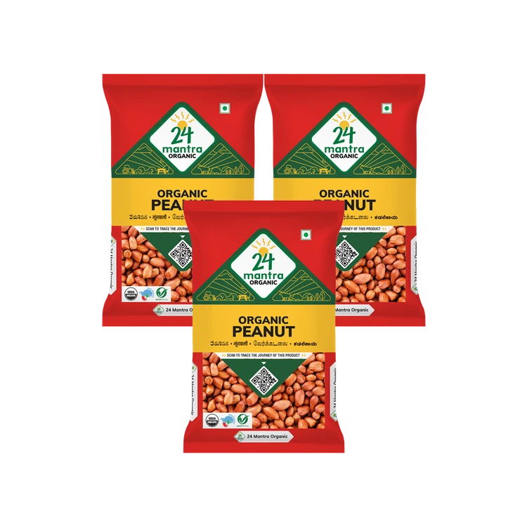 24 Mantra Organic Peanuts - Pack of 3