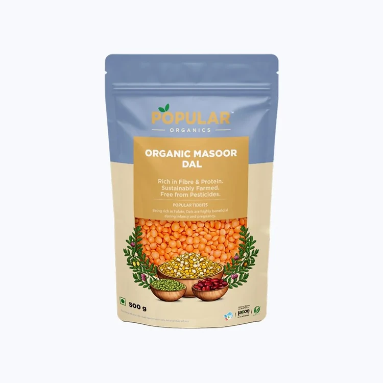 Popular Organics - Organic Masoor Dal