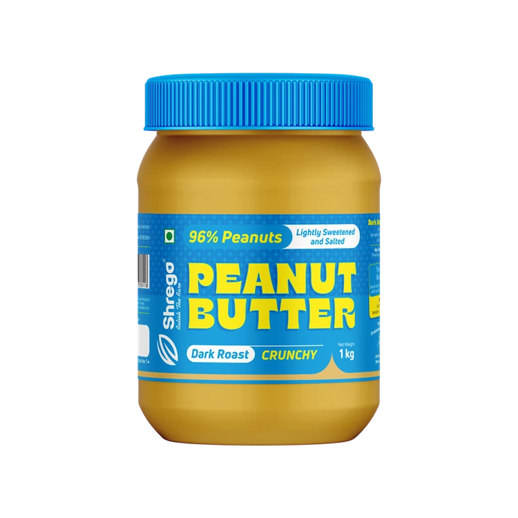 Shrego Crunchy Peanut Butter - Lightly Sweetened & Salted