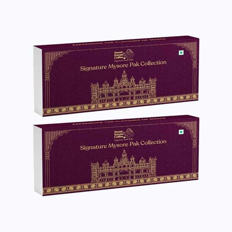 Sweet Karam Coffee Festive Gift Pack - Mysorepak - Pack of 2