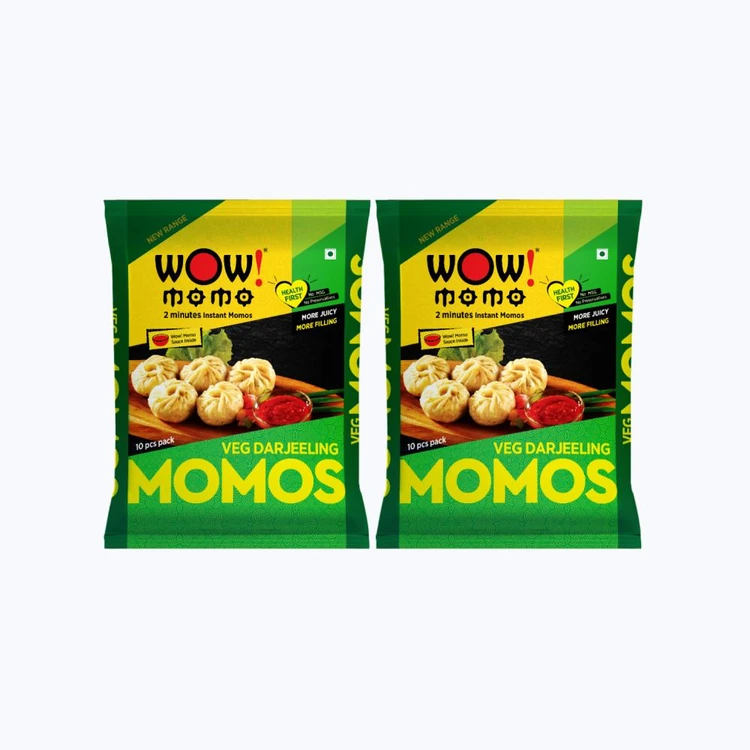 Wow! Momo Veg Darjeeling Momos (Frozen) - Pack of 2