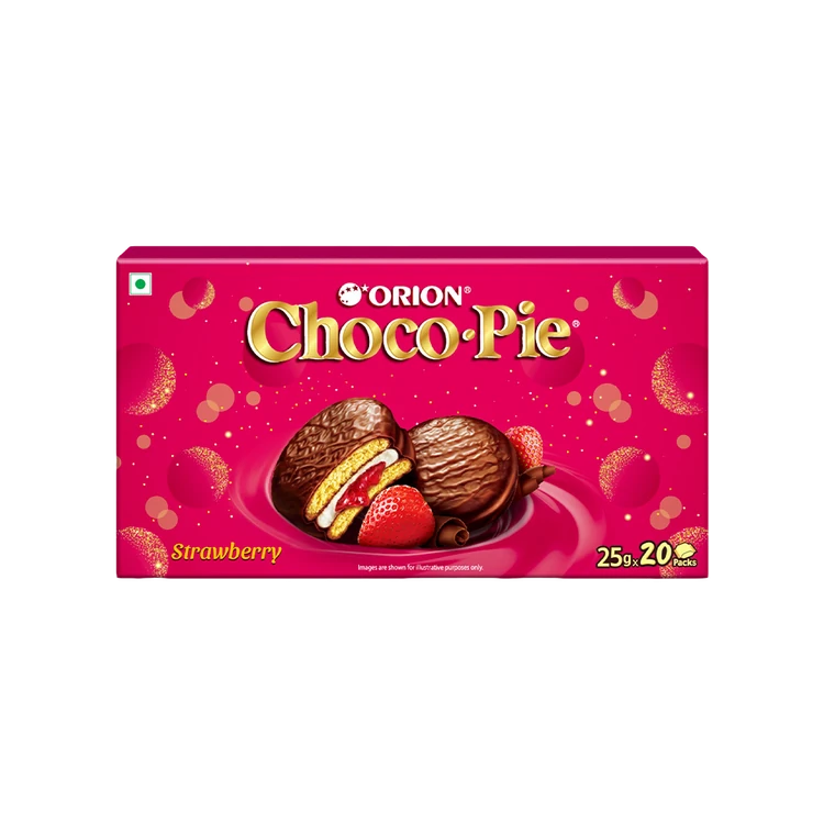 Orion Strawberry Choco Pie - Pack of 2