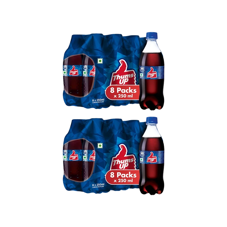 Thums Up Cola Soft Drink - Pack of 8 - Pack of 2