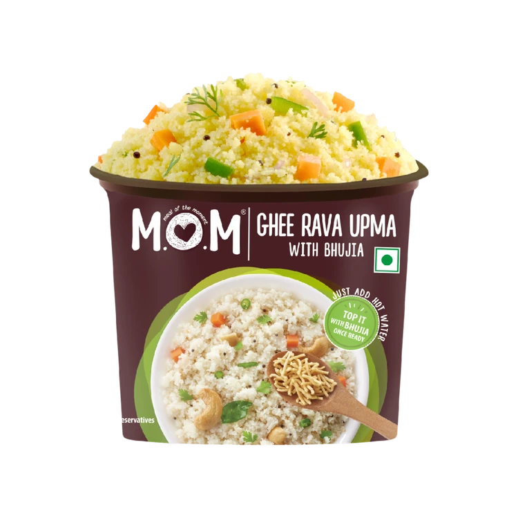 MOM - Meal Of The Moment Ghee Rava Upma With Bhujia