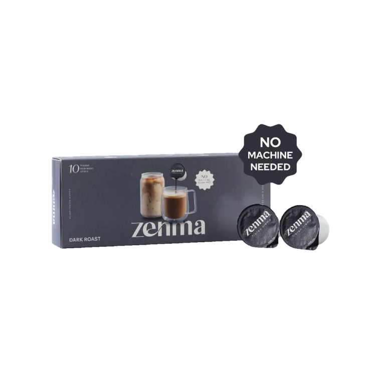 Zenma Coffee Dark Roast Frozen Espresso Roasted Coffee Shots