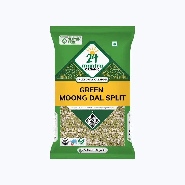 24 Mantra Organic Moong Dal (Chilka) Split