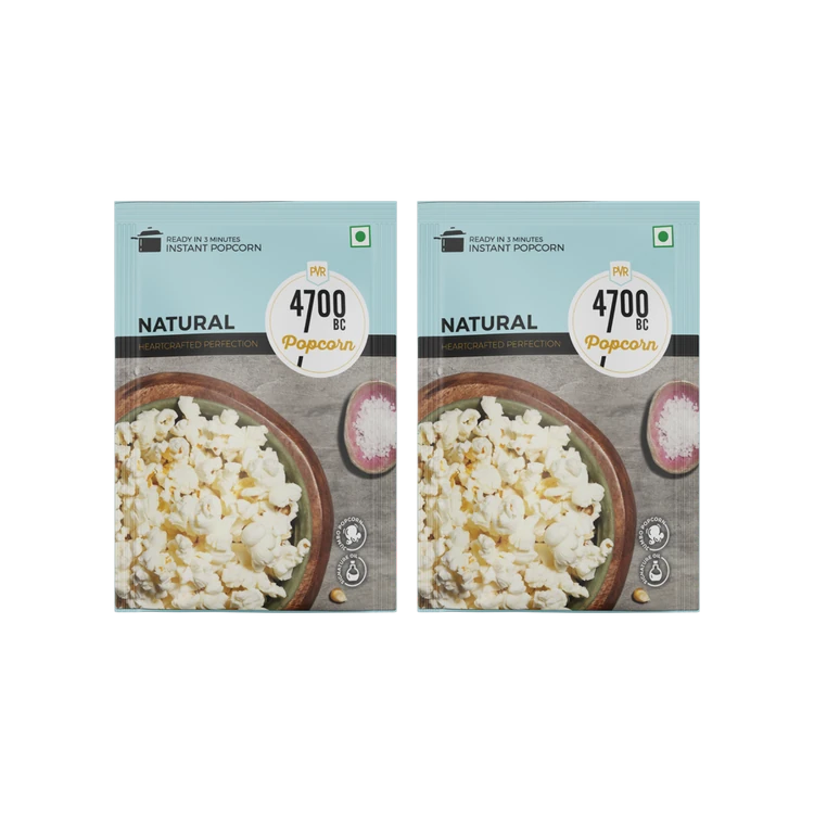 4700BC Instant Natural Popcorn Jumbo Size - Pack of 2