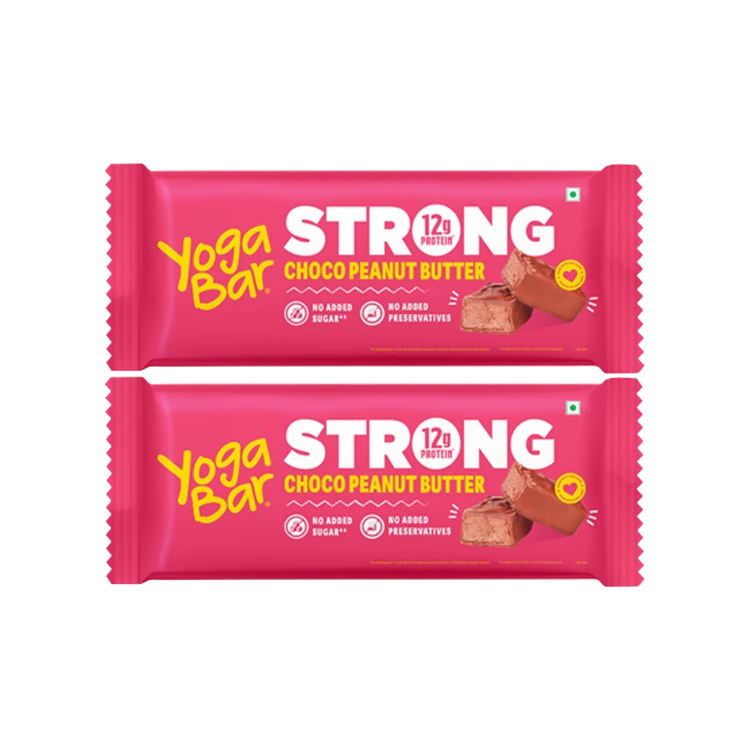 Yoga Bar 12 g Protein Bar, Choco Peanut Butter, No Added Sugar - Pack of 2