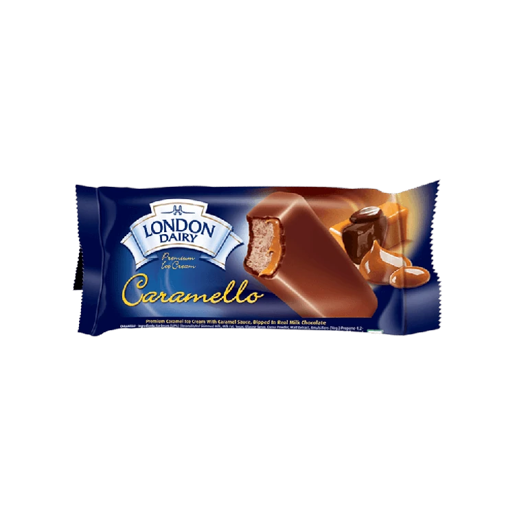 London Dairy Caramello Stickless Ice Cream Bar