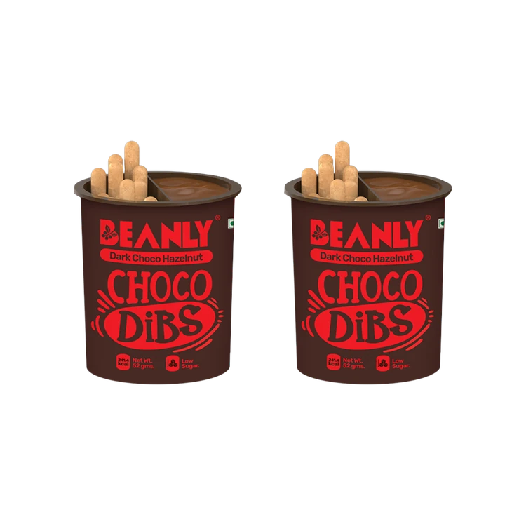 Beanly Dark Chocolate Spread with Breadsticks - Pack of 2