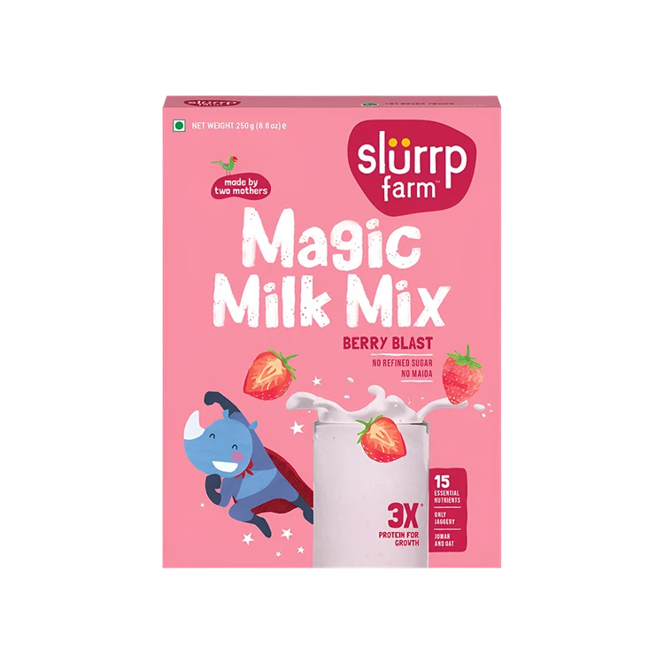 Slurrp Farm Magic Milk Mix Drink Mix (Berry Blast)