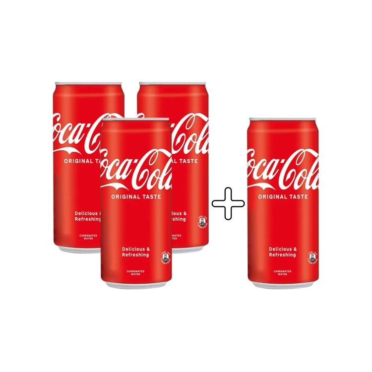 Coca-Cola Cola Soft Drink (300 ml) - Buy 3 Get 1 Free