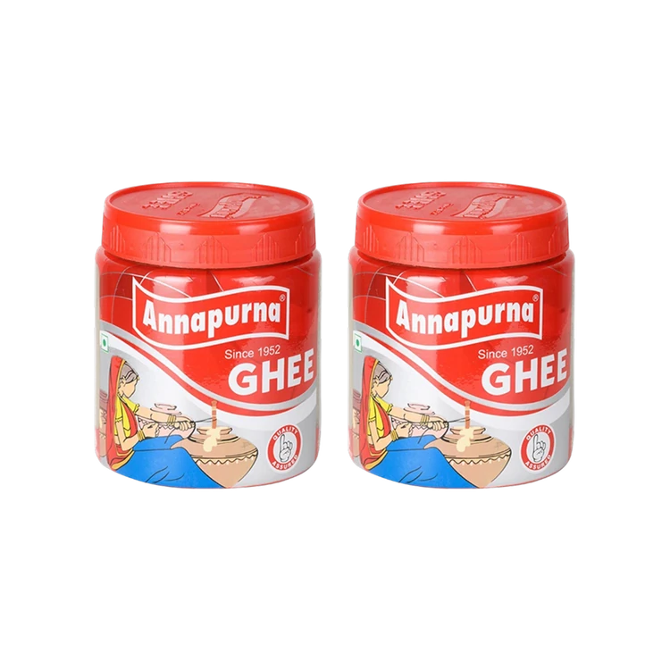 Annapurna Brown Ghee - Pack of 2 (Kempu Tuppa)
