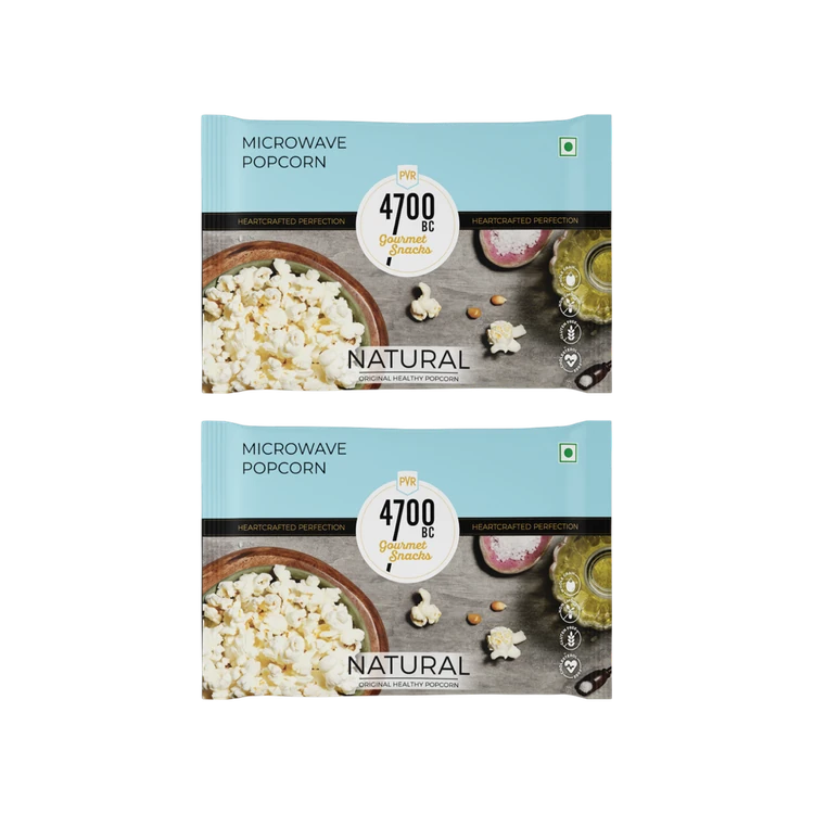 4700BC Natural Healthy Microwave Popcorn Jumbo Size - Pack of 2