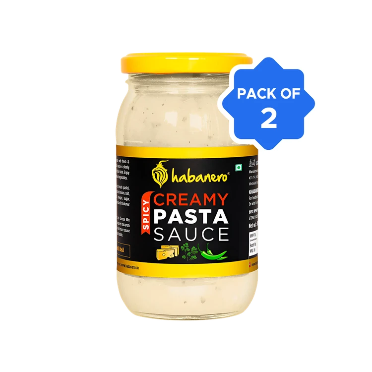 Habanero Herb-Infused Alfredo Style White Pasta Sauce - Pack of 2