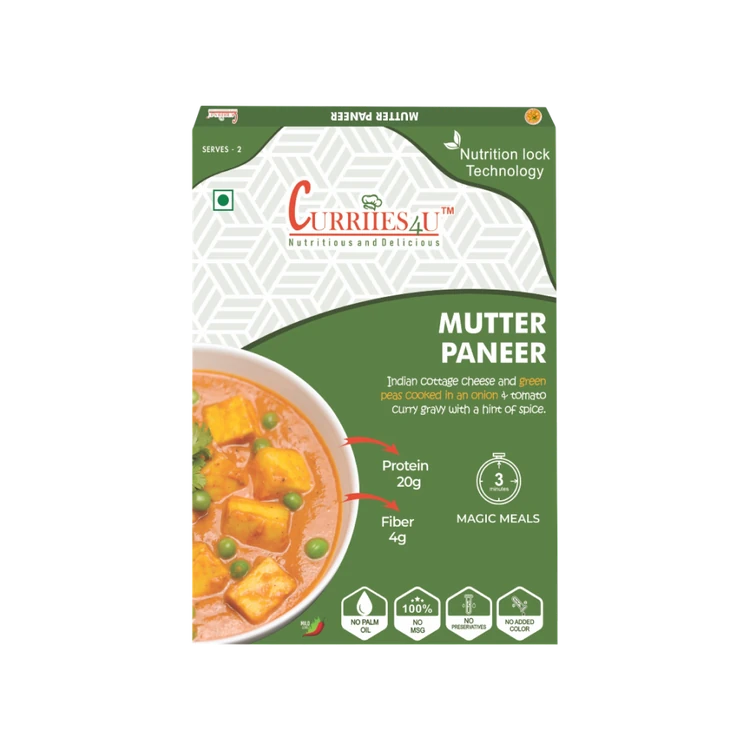 Curriies4u Ready to Eat Mutter Paneer