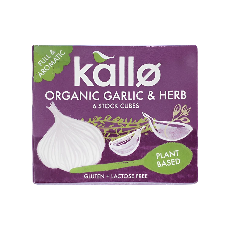 Kallo Organic Garlic & Herb Cubes Stock
