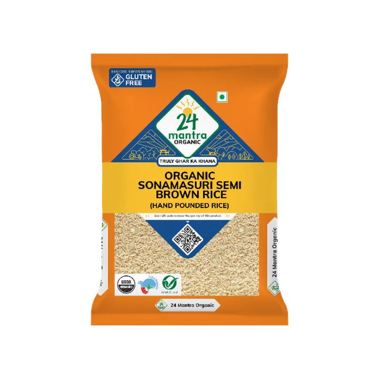 24 Mantra Organic Hand Pounded Sonamasuri Rice
