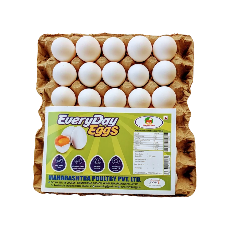 Everyday White Eggs - 30 pcs