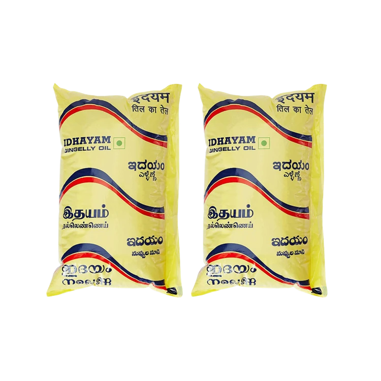 Idhayam Sesame Oil /Gingelly Oil - Pack of 2 (Ellu Enne)