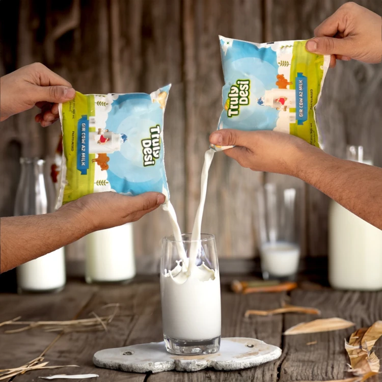Truly Desi Gir Cow A2 Fresh Milk