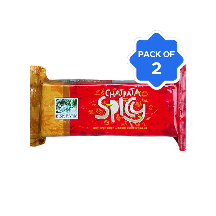 Bisk Farm Chatpata Spicy Biscuit - Pack of 2