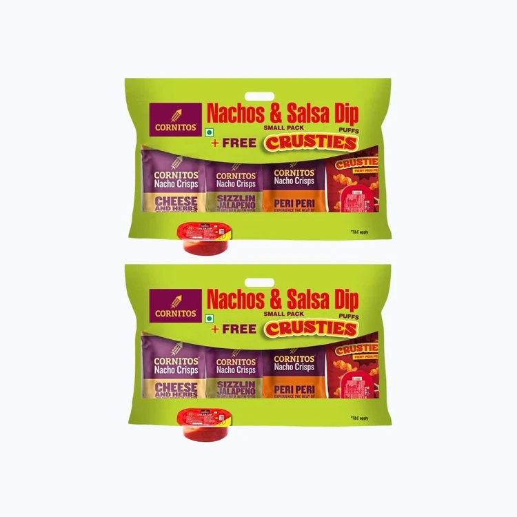 Cornitos Nachos Crisps & Dip Combo - Pack of 2