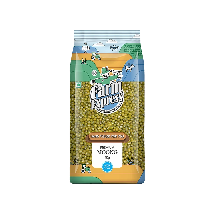Farm Express Premium Dhuli Moong (Sabut)