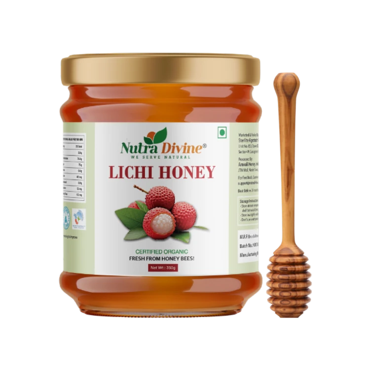 Nutra Divine Natural Litchi Organic Honey