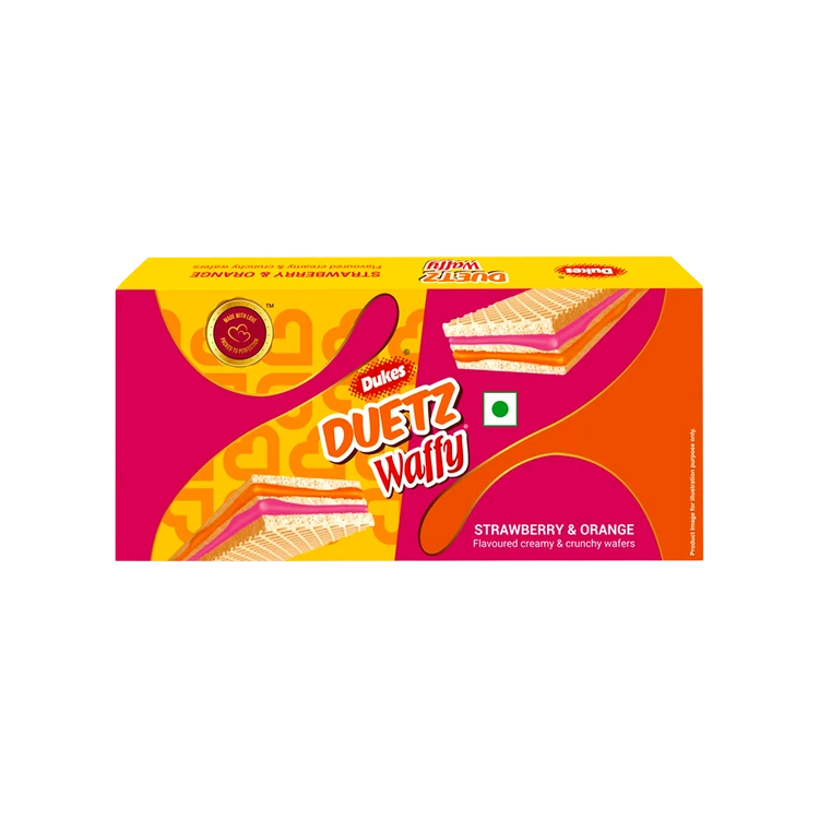 Dukes Duetz Waffy - Strawberry & Orange Wafers