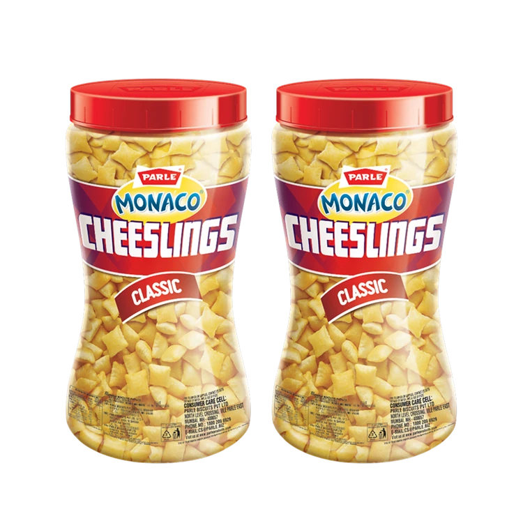 Parle Monaco Cheeslings Classic Biscuit - Pack of 2