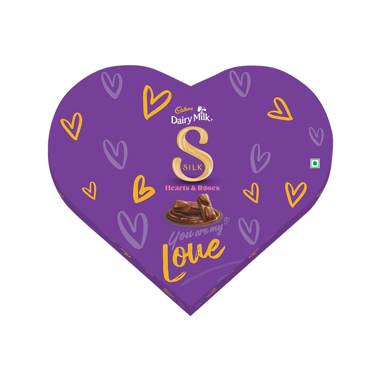 Cadbury Dairy Milk Silk Heart Shaped Valentine's Chocolate Gift Pack