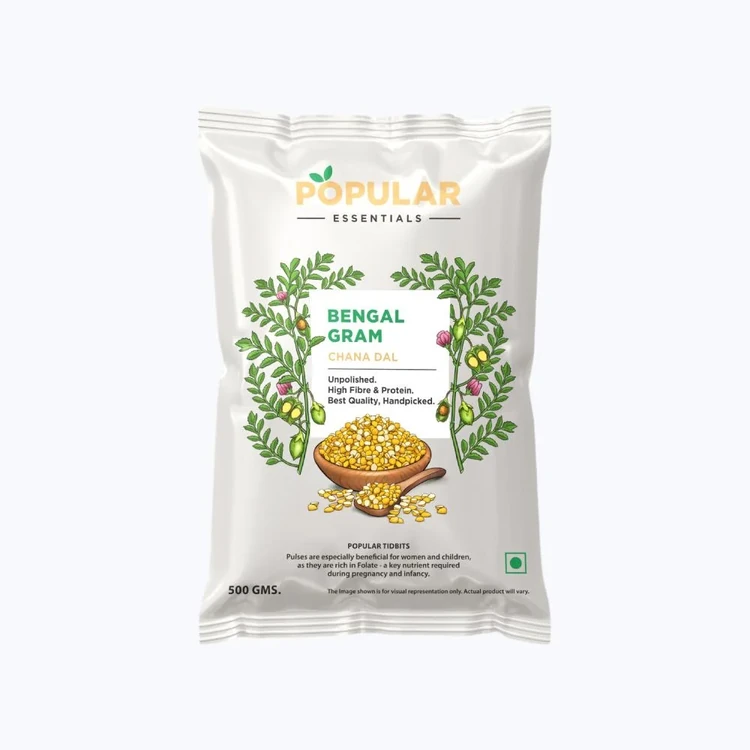 Popular Essentials Unpolished Chana Dal (Bengal Gram) (Kadale Bele)